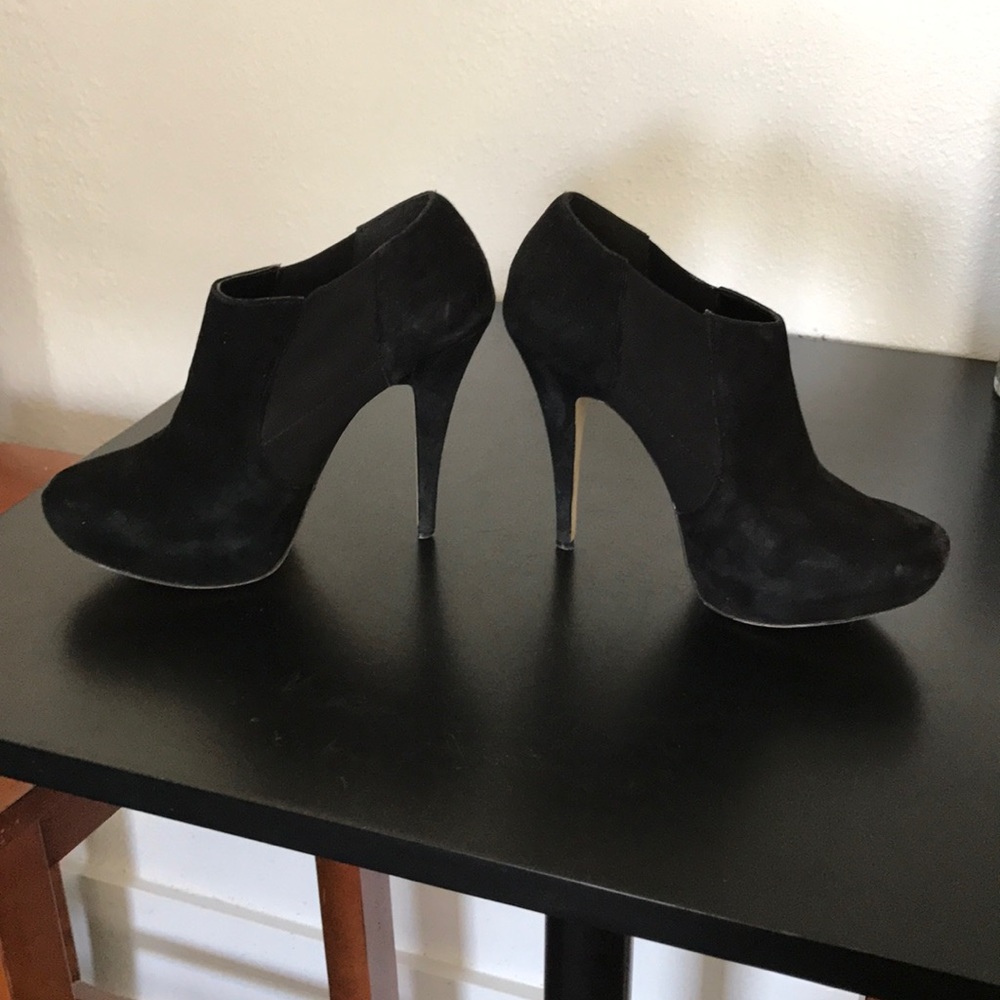 JS suede platform booties - Picture 4 of 5